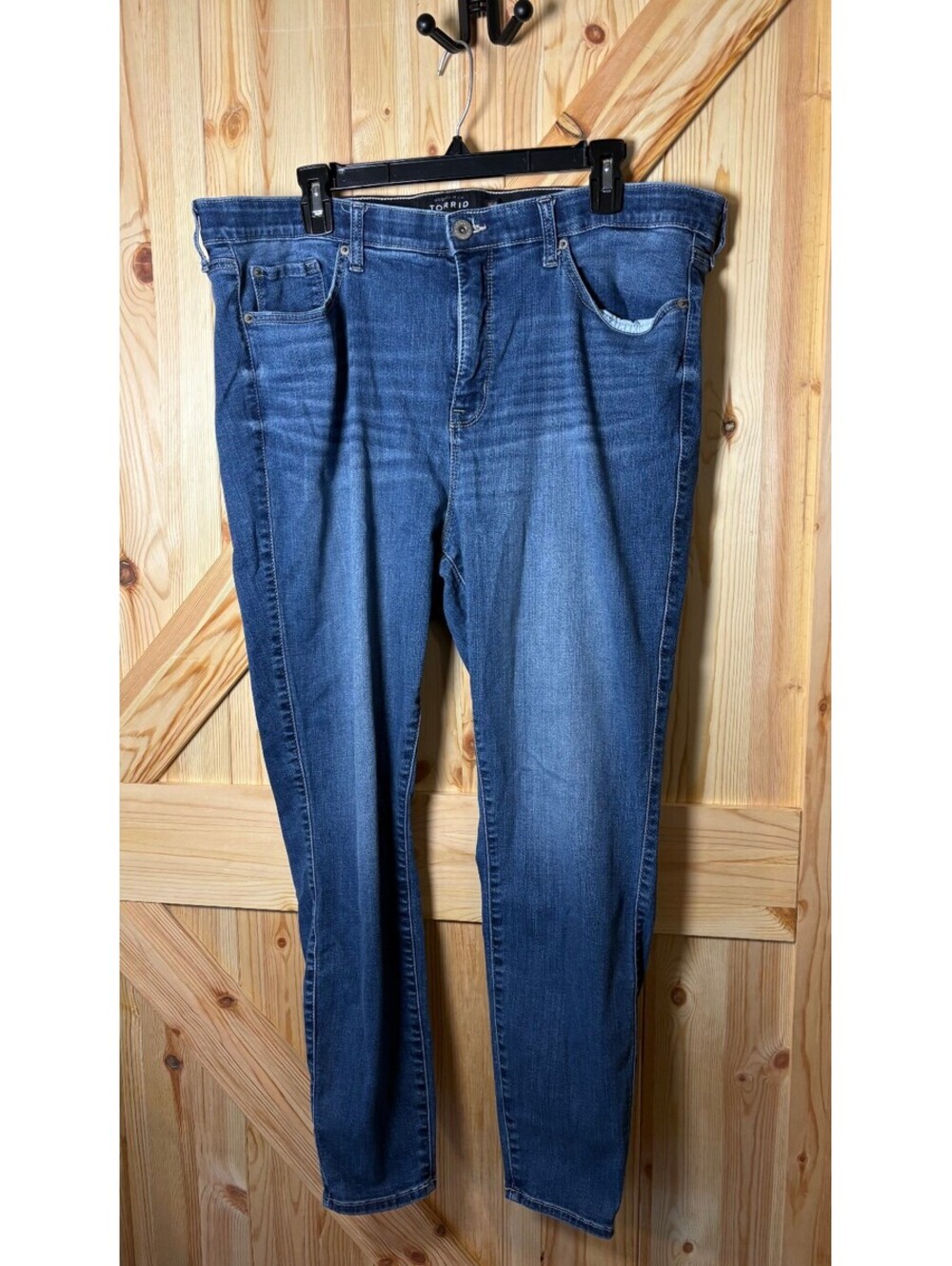 Torrid Premium Skinny Jeans Size 20R Blue Denim